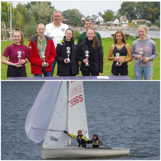 oberes Bild Mitte: Kristin & Lara Hambsch/ unteres Bild: Lucille Lampert (WHW) & Stella Oberschmidt im 420er