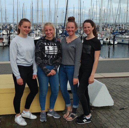 SCGN-Frauenpower bei der KiWo 2018 (v.l. Hannah + Julia Fischer, Lara + Kristin Hambsch)